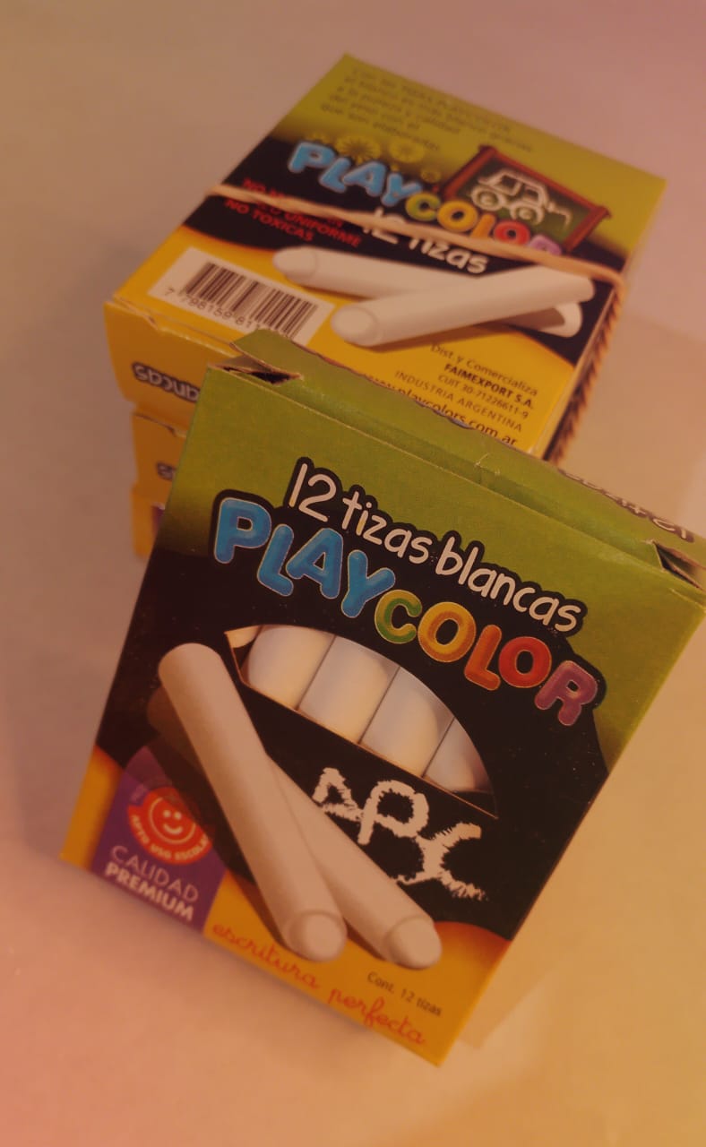 Tizas BLANCAS (CAJA x12)