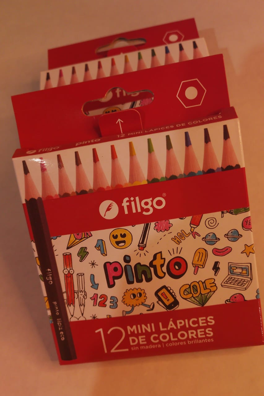 Lapices de color CORTOS (x12) PINTO